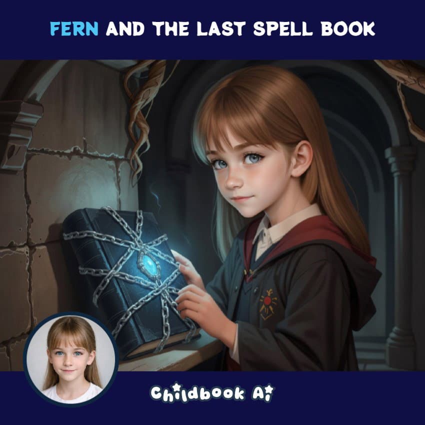 Cover of Fern and The Last Spell Book: Fern's Quiet Quest in the Enchanted Forest School